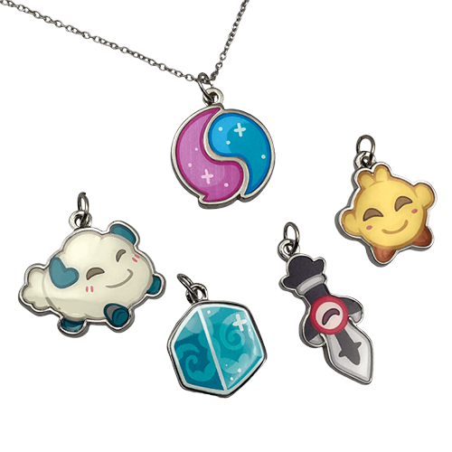 Pendentif fantaisie 5 charms