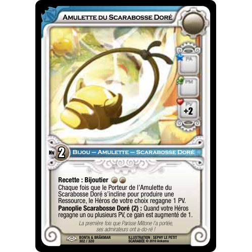 Amulette du Scarabosse Doré