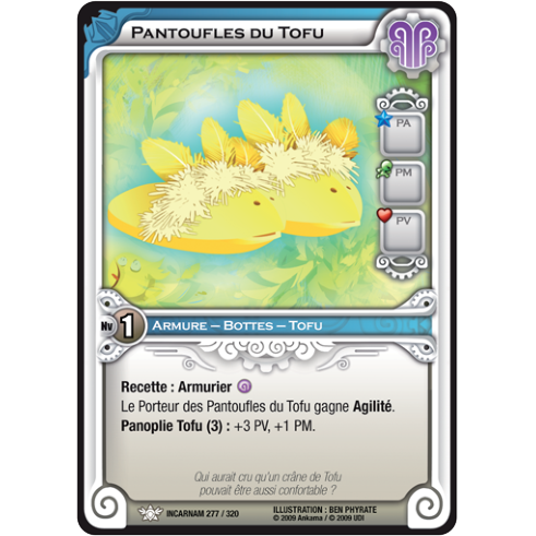 Pantoufles du Tofu